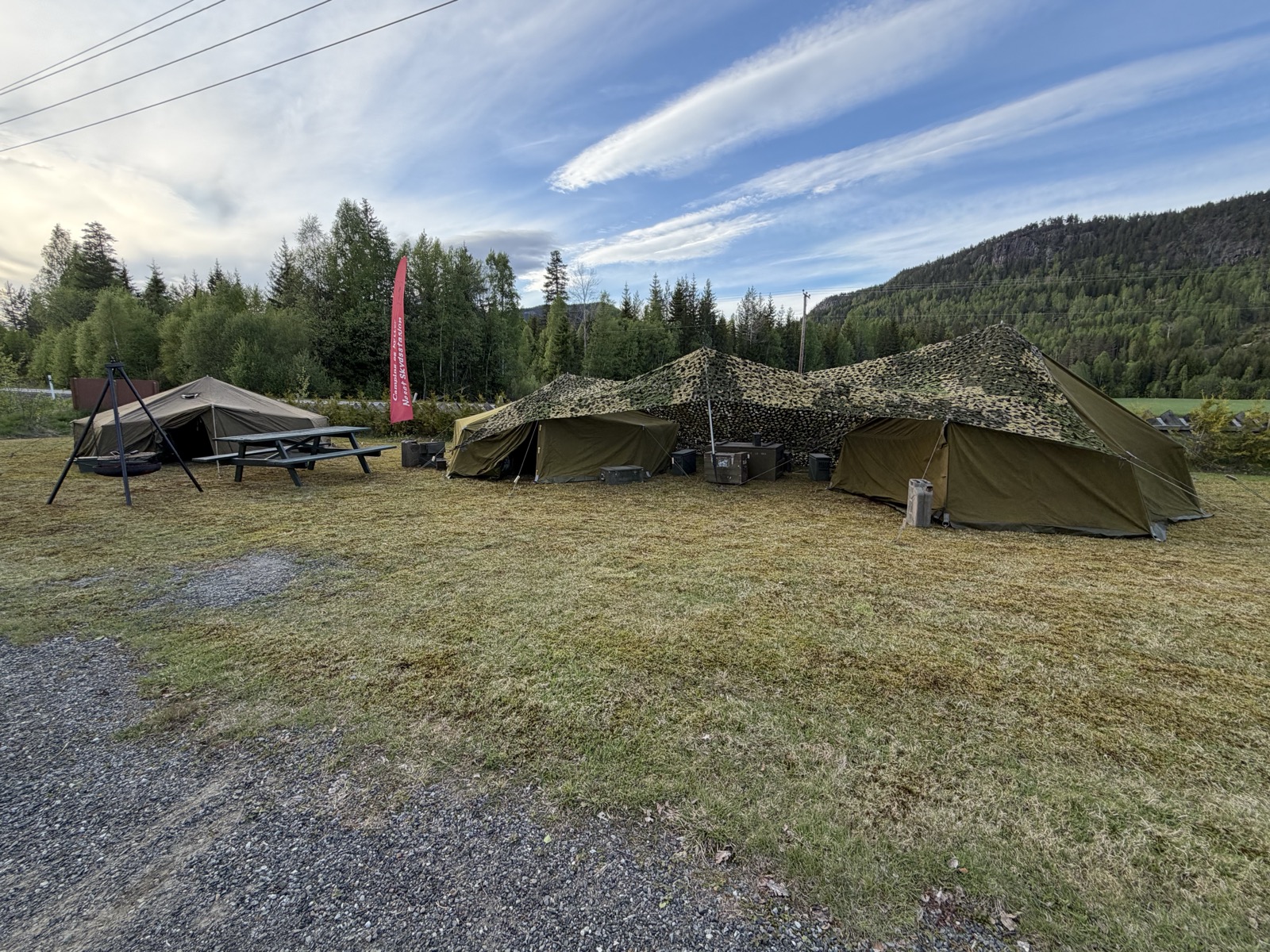 Militærleir teltplass